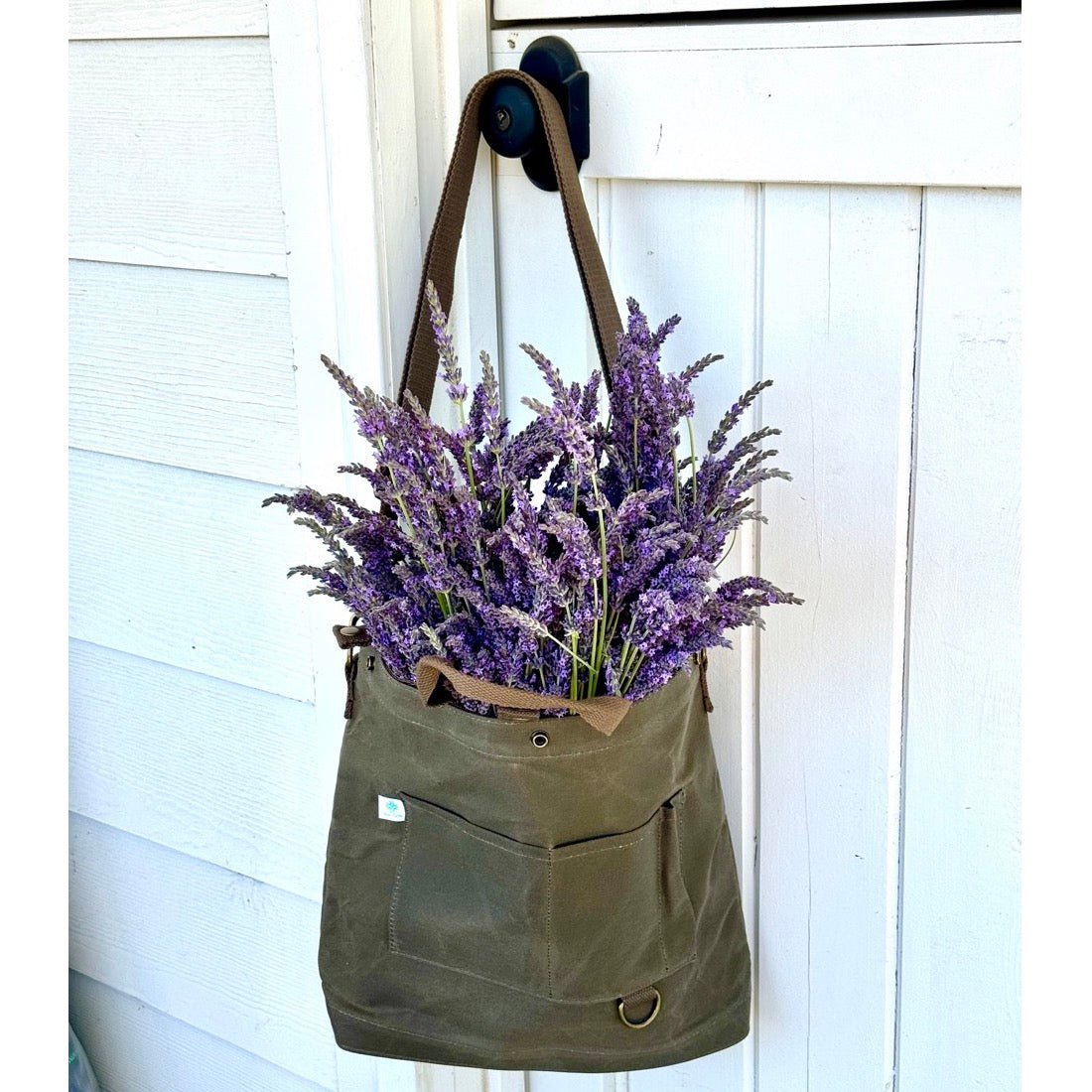 Waxed Canvas Garden Shoulder Bag