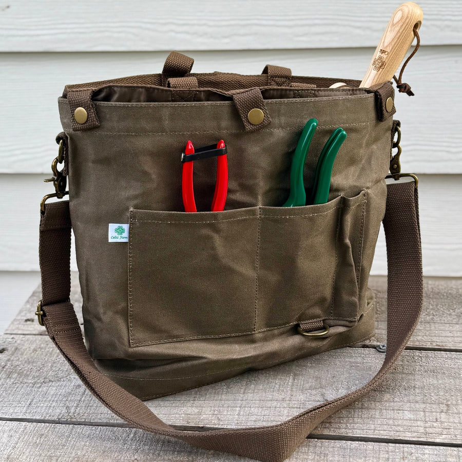 Waxed Canvas Garden Shoulder Bag